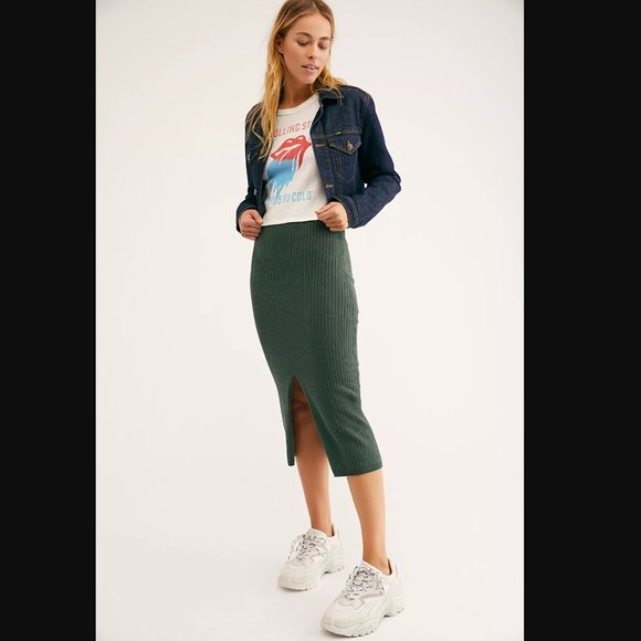 Free People Dresses & Skirts - ⚡️FP Skyline Midi Skirt w/ Slit ⚡️Sold Out